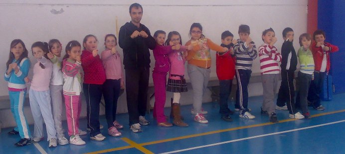 Sifu Mezzone nella scuola con il Wing Tjun